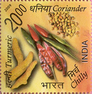 File:Stamp of India - 2009 - Colnect 159890 - Coriander Chilly Turmeric.jpeg