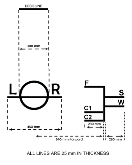 Passenger vessel with two allowed subdivision load lines