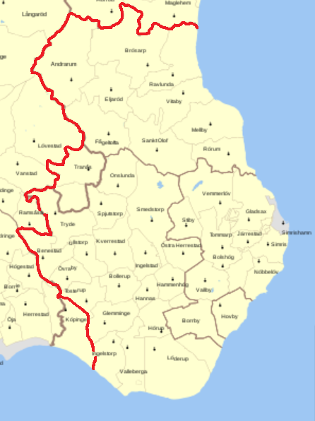 bäckhalladalen karta Österlen – Wikipedia