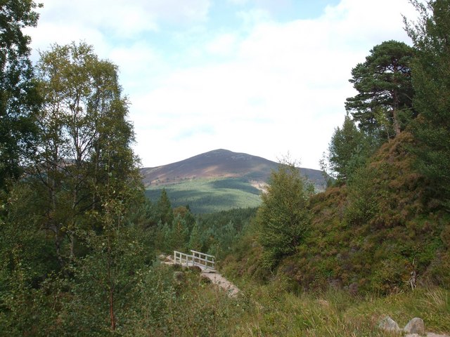 Allt Mor trail with Meall a' Bhuachaille in view - geograph.org.uk - 990360