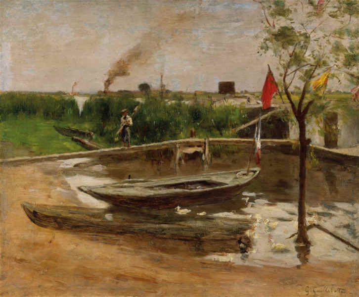 File:Caillebotte - Bootshafen an der Seine, um 1891.jpg