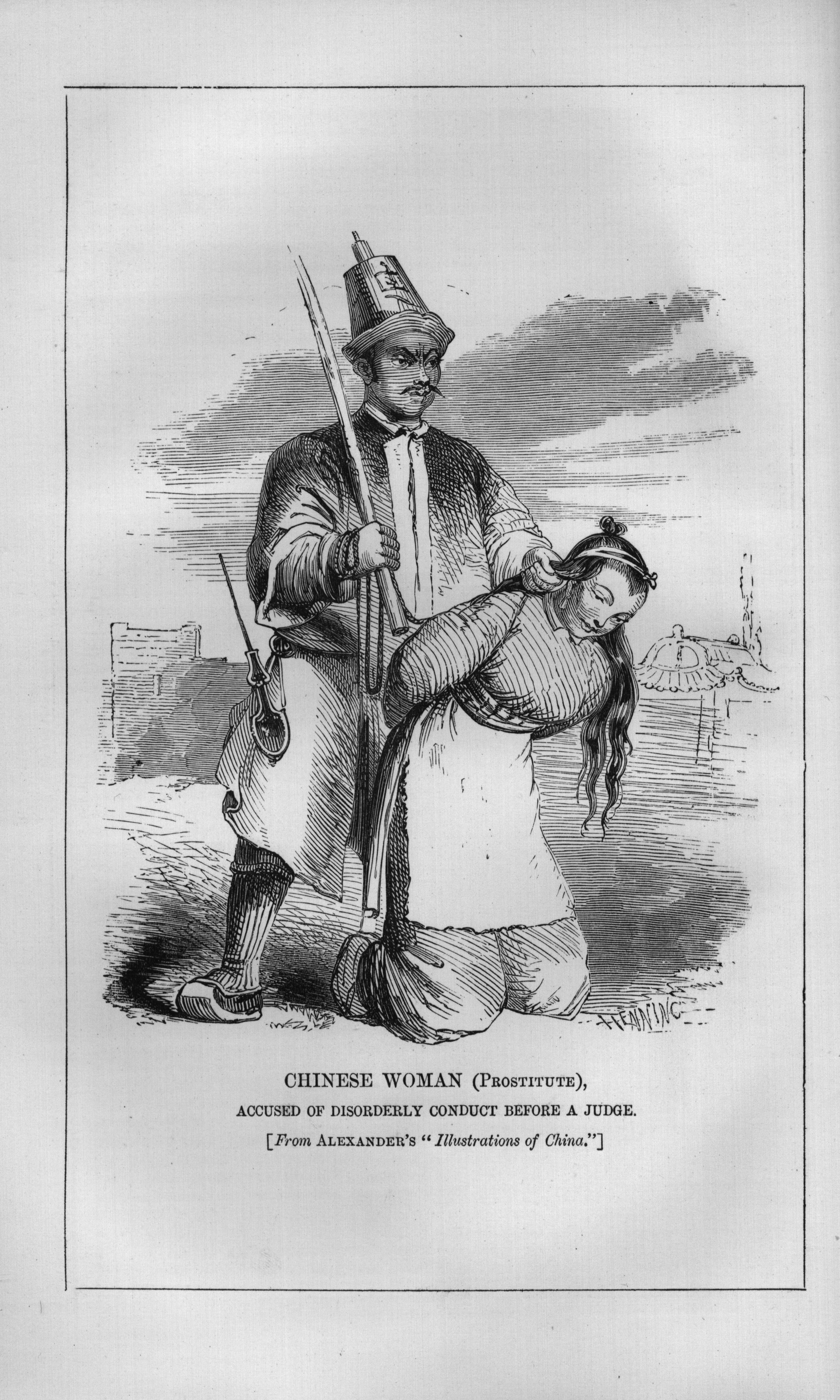 https://upload.wikimedia.org/wikipedia/commons/7/7f/Chinese_Woman_%28Prostitute%29%2C_Accused_of_Disorderly_Conduct_Before_a_Judge_%28reprinted_from_William_Alexander%27s_Illustrations_of_China%29.jpg