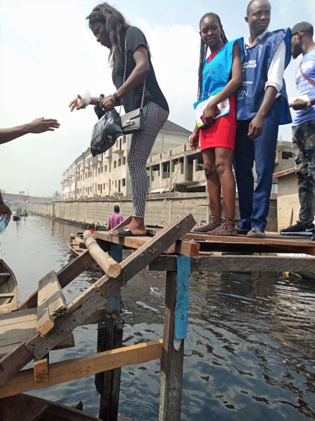 File:Commuters crossing A stick bridge.jpg