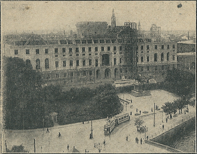 File:Det tredje Christiansborg opføres 1914.jpg