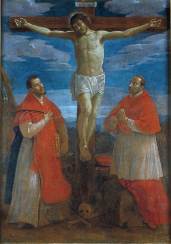 File:Ercole Sarti detto il Muto di Ficarolo, Crocifissione tra i Santi Valentino e Carlo Borromeo (prima metà del XVII secolo)).jpg