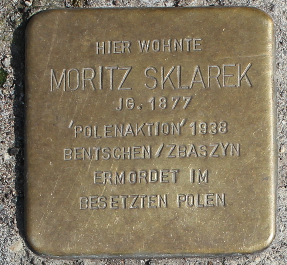 Stolperstein für Moritz Sklarek