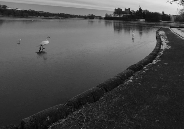 File:Linlithgow Loch cold and bleak - geograph.org.uk - 1706159.jpg