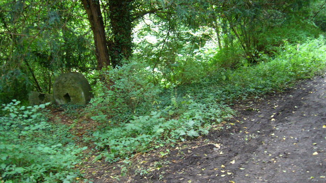 Old millstones near the Tillingbourne - geograph.org.uk - 963791