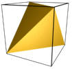 Tetrahedron in cube
