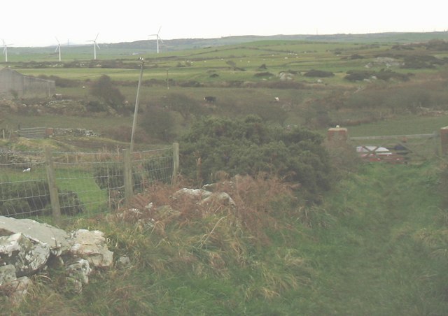 File:The end of the track from Porthwen - geograph.org.uk - 1094807.jpg