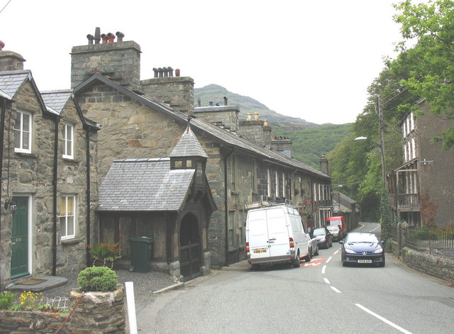 File:The north end of the main street (A496) of Maentwrog - geograph.org.uk - 509166.jpg