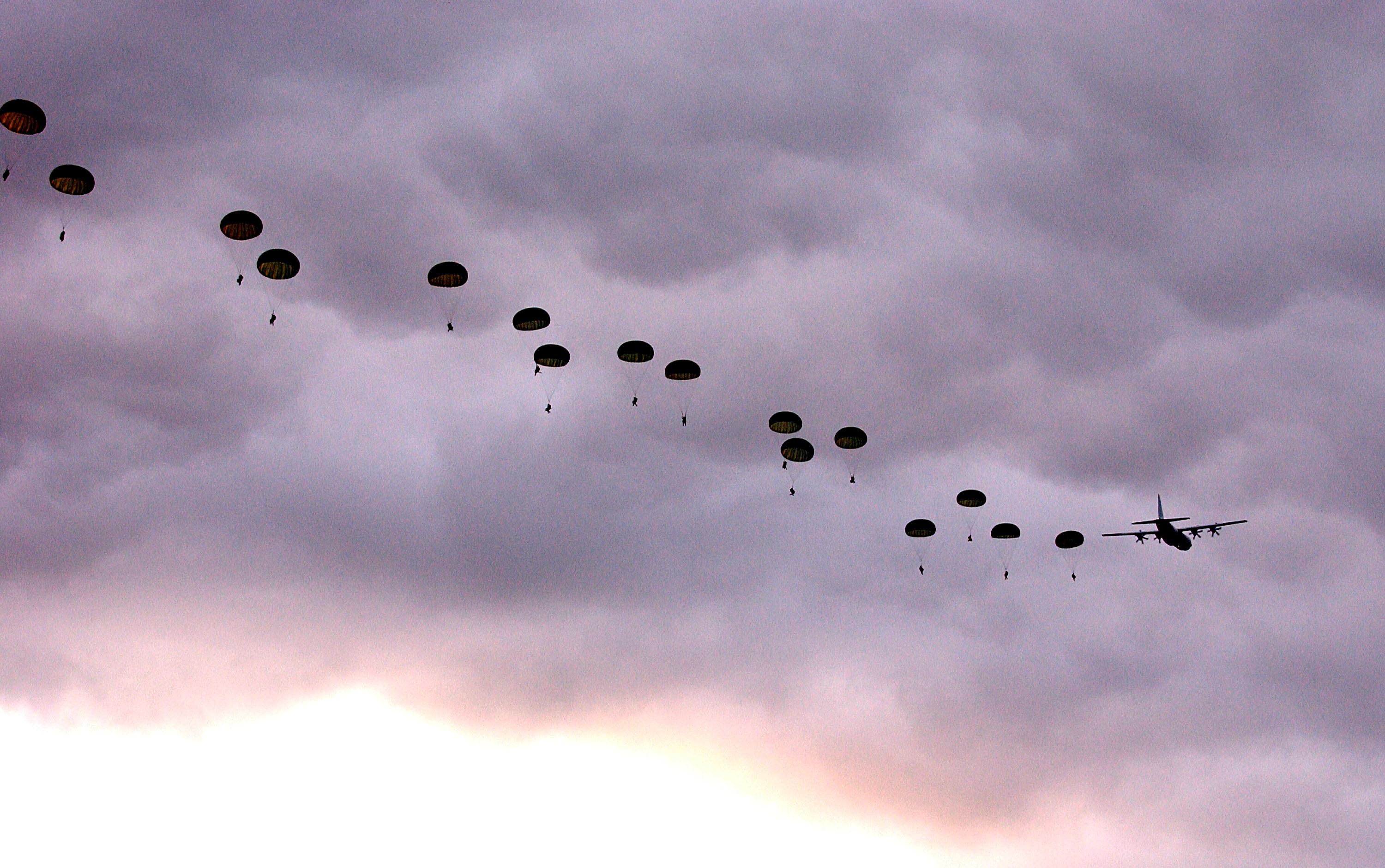 File:US Navy 050618-N-0000P-036 Australian Army Soldiers, assigned to the  3rd Royal Australian Regiment, conduct a dawn static line parachute jump  from a C-130 Hercules aircraft.jpg - Wikimedia Commons