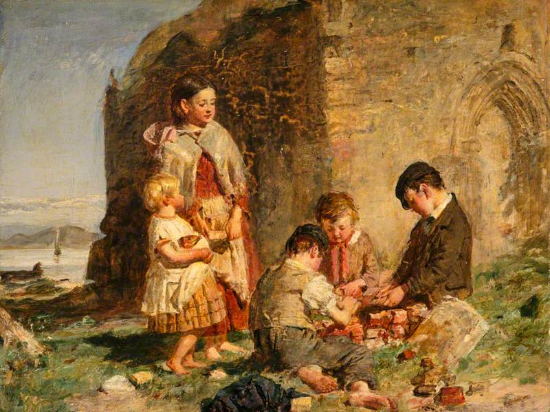 File:William McTaggart (1835-1910) - The Past and the Present - NG 2139 - National Galleries of Scotland.jpg