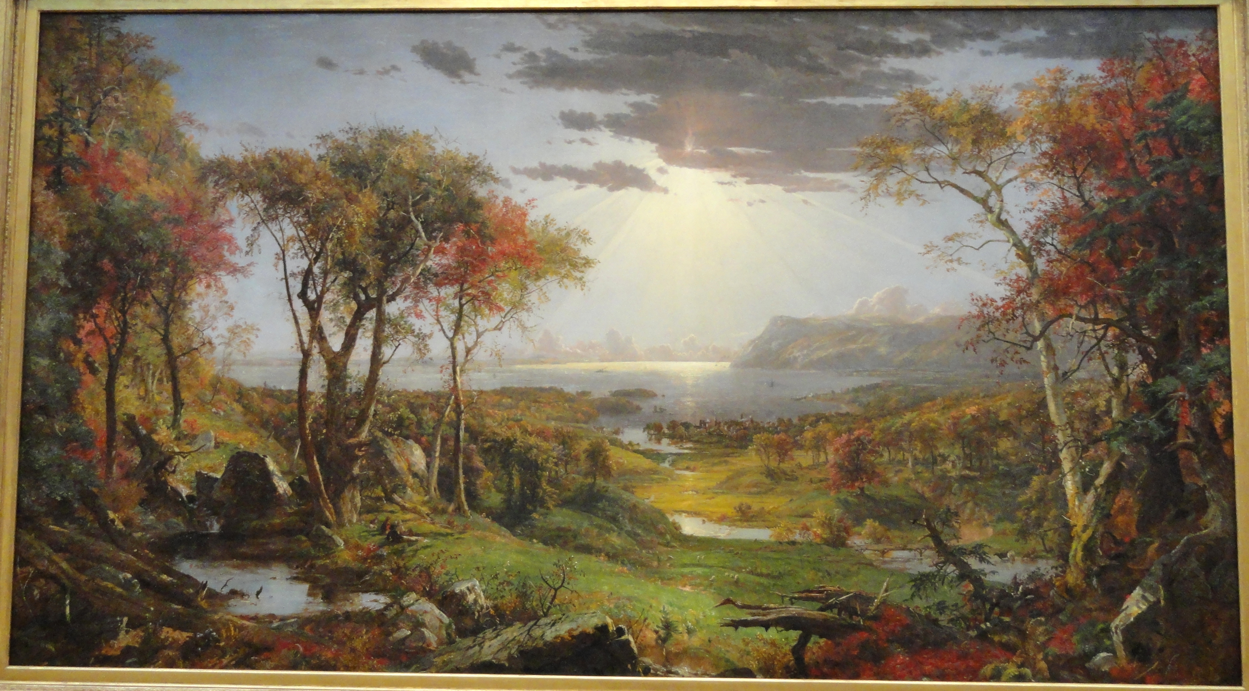 File:Autumn - On the Hudson River, by Jasper Francis Cropsey, 1860