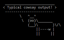 File:Cowsay Typical Output.png