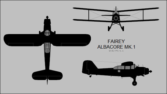 File:Fairey Albacore Mk.1 three-view silhouette.png