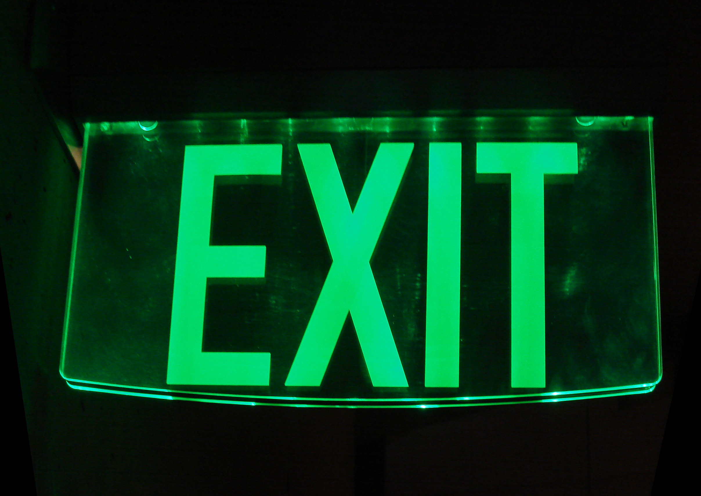 File Glass Exit Sign jpg Wikimedia Commons