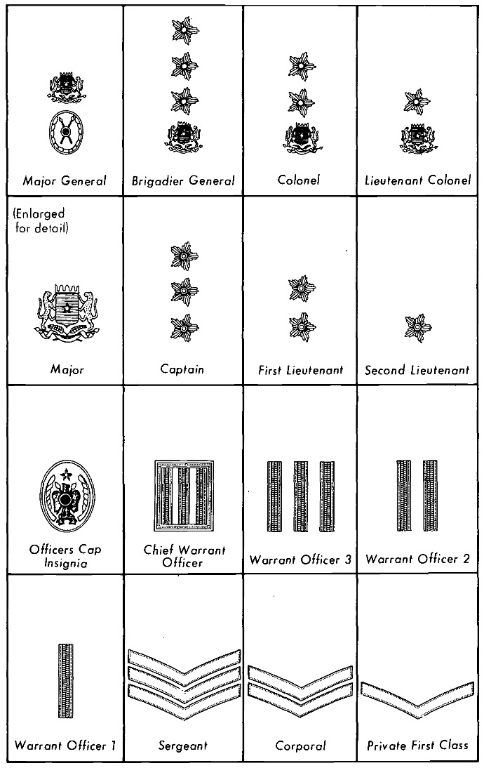 nigerian army ranks badges picture