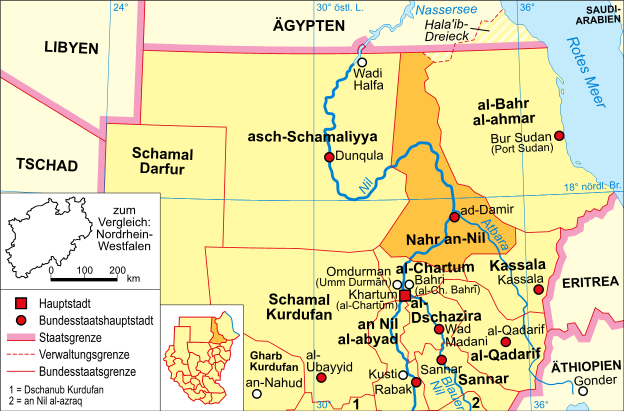 File Sudan Karte Politisch Nahr An Nil Png Wikimedia Commons