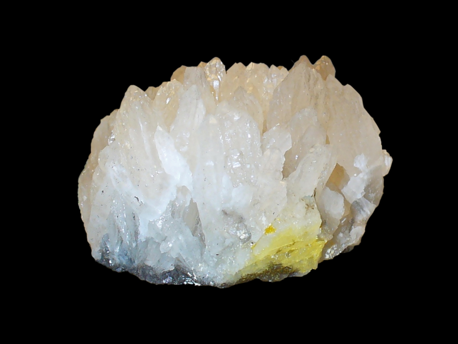 cristal de guérison en withérite blanche