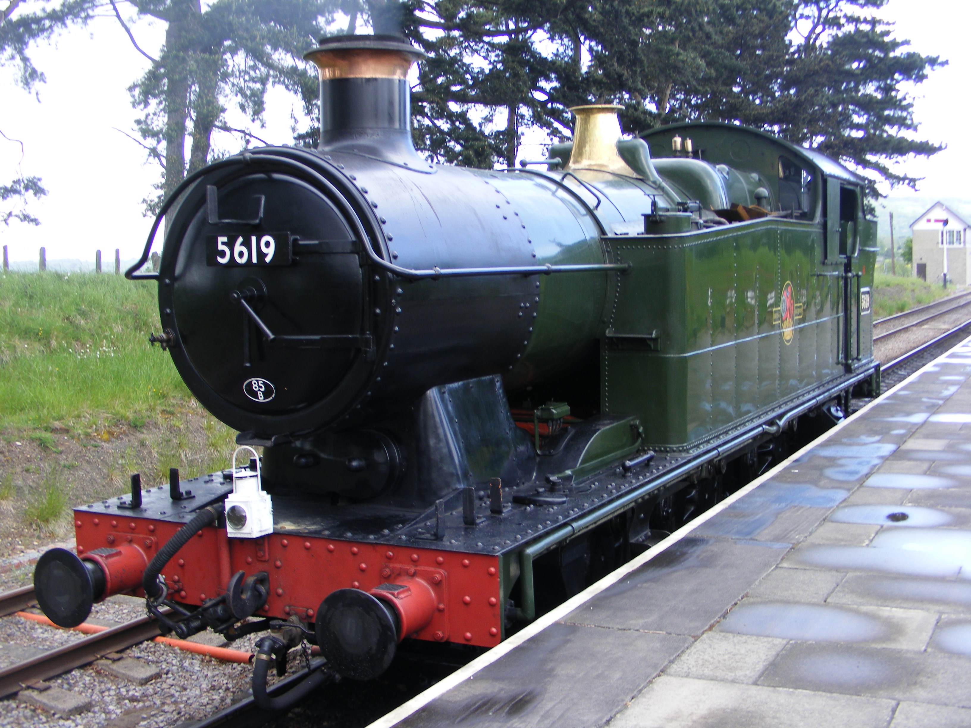 First railway. GWR 5600. GWR Iron Duke class Replica.