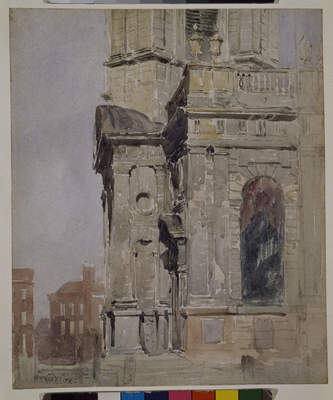 File:David Cox - Porch of St Philip's Cathedral, Birmingham - 1904P557 - Birmingham Museums Trust.jpg