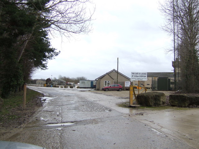 Entrance to gravel pits - geograph.org.uk - 304995