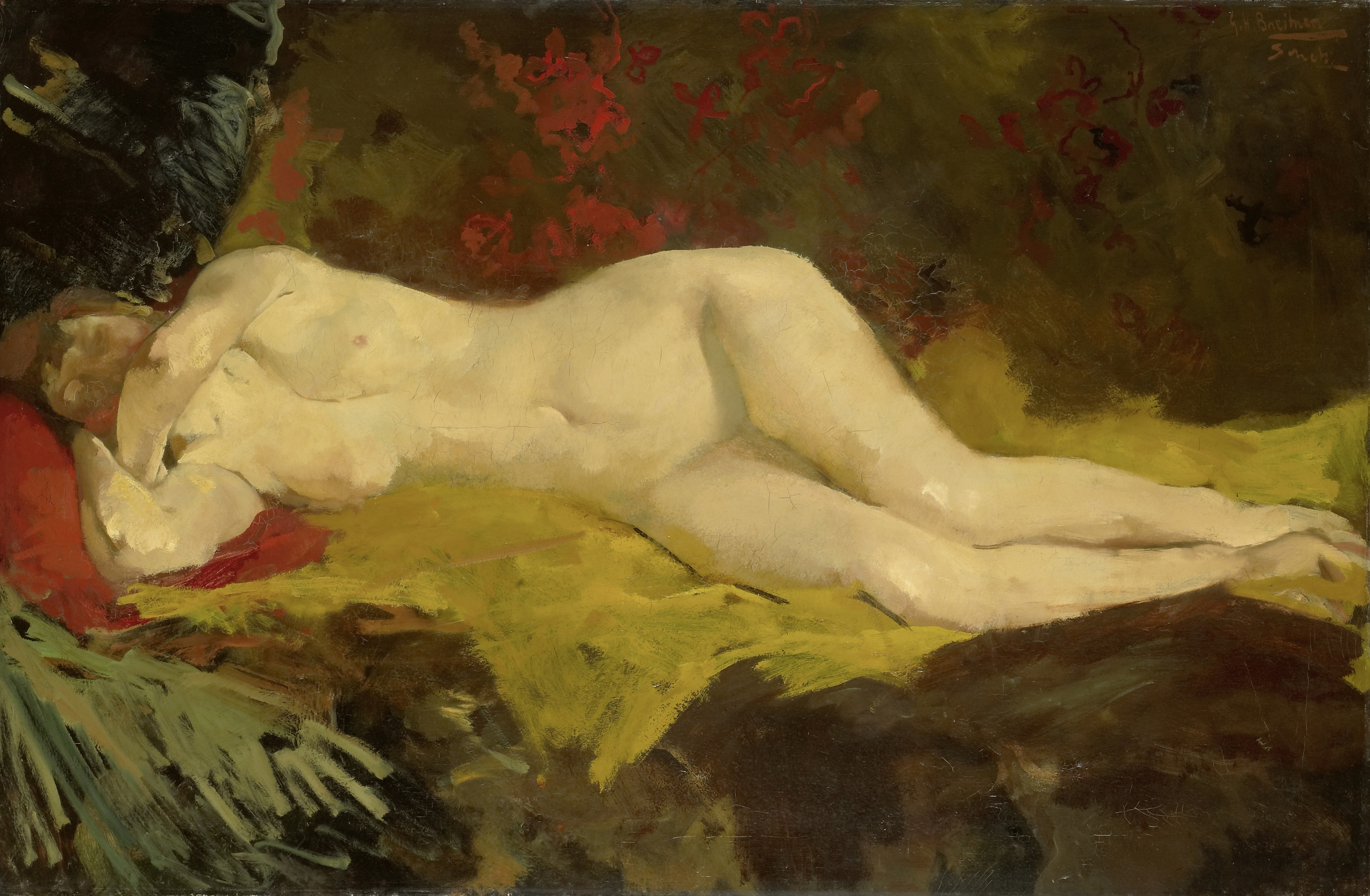 The Reclining Naked Painting