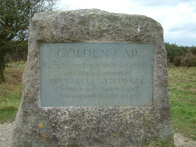 Golden Cap memorial stone - geograph.org.uk - 414425