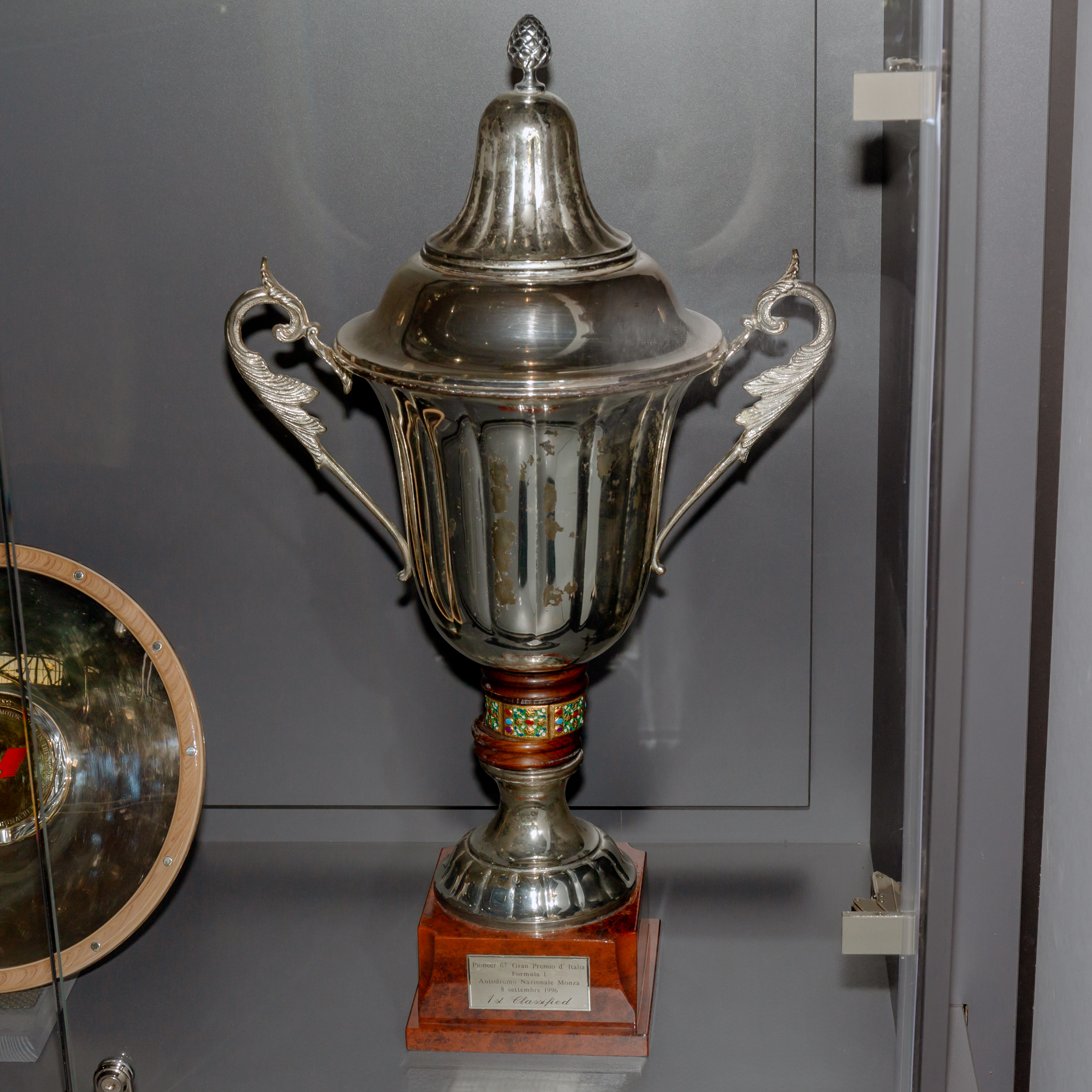 File:Italian GP 1996 winner's trophy 2019 Michael Schumacher