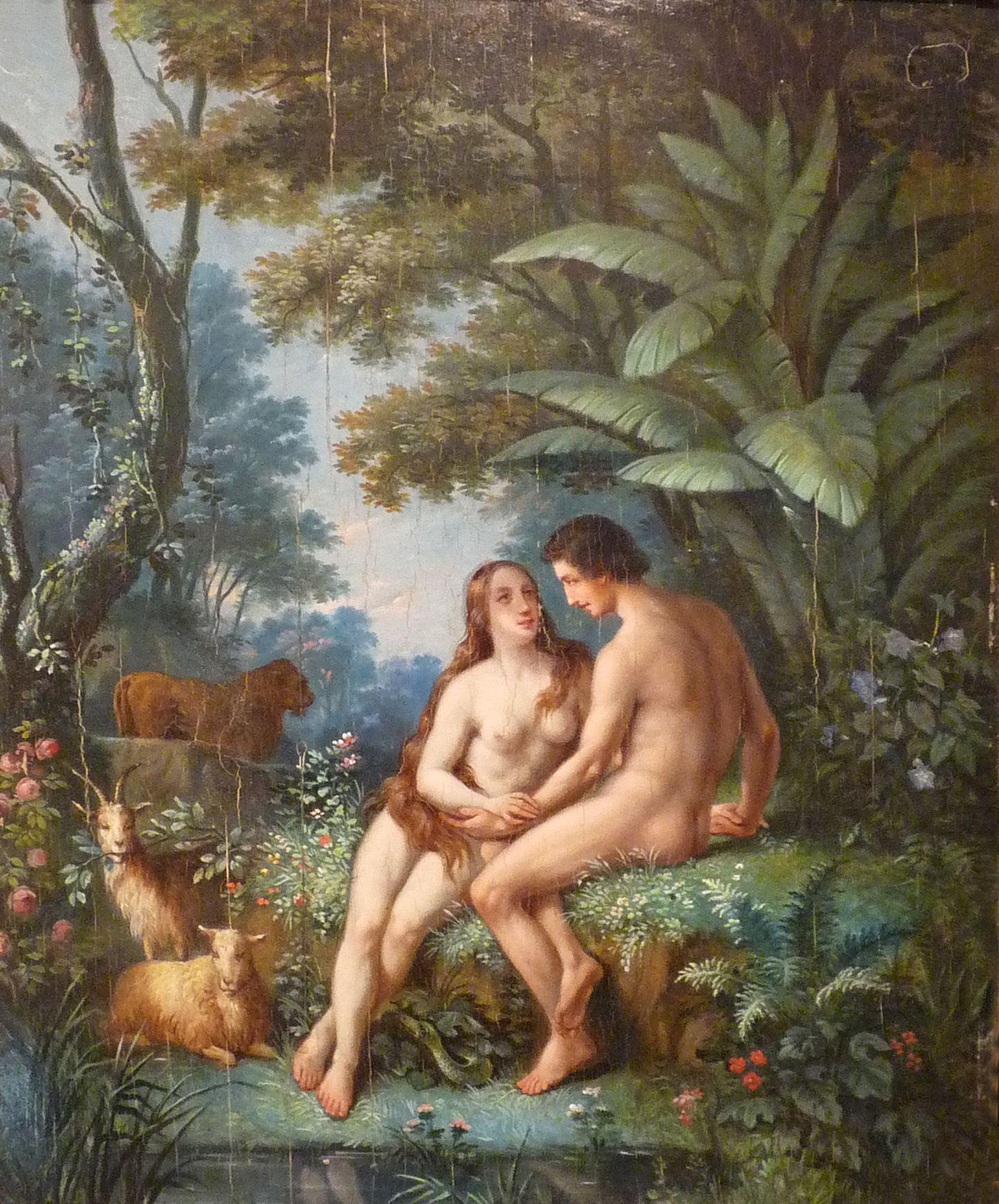 Jean-Joseph Thorelle-Adam et Eve au paradis terrestre.jpg. 