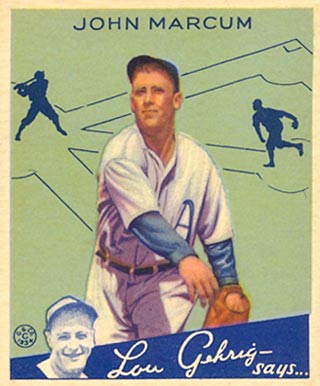 <span class="mw-page-title-main">Johnny Marcum</span> American baseball player (1909-1984)