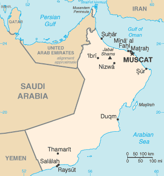 Map of Oman Oman Map FBOI.gif