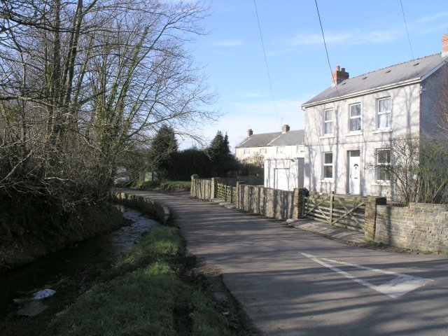 File:Road junction near a stream - geograph.org.uk - 320704.jpg