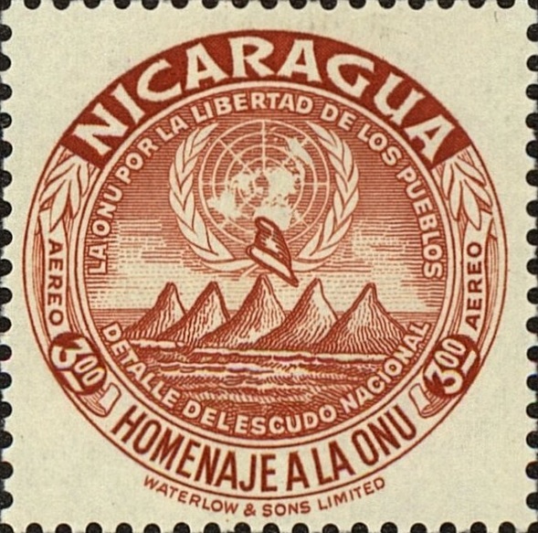 File:Stamp of Nicaragua - 1954 - Colnect 730885-State Coat of Arms UN Emblem-United Nations-Nicaragua.jpg