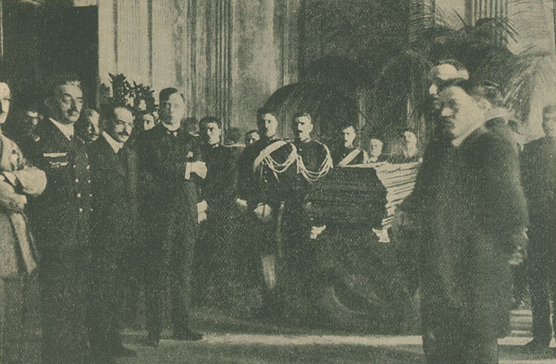 File:Velando o féretro de António Maria Baptista no ministério do Interior - Ilustração Portugueza (14Jun1920).png