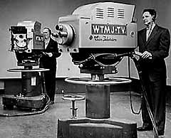 WTMJ's RCA TK-41 cameras in service during the 1950s-1960s timeframe. It was one of the first stations in the U.S. to produce local color programming.