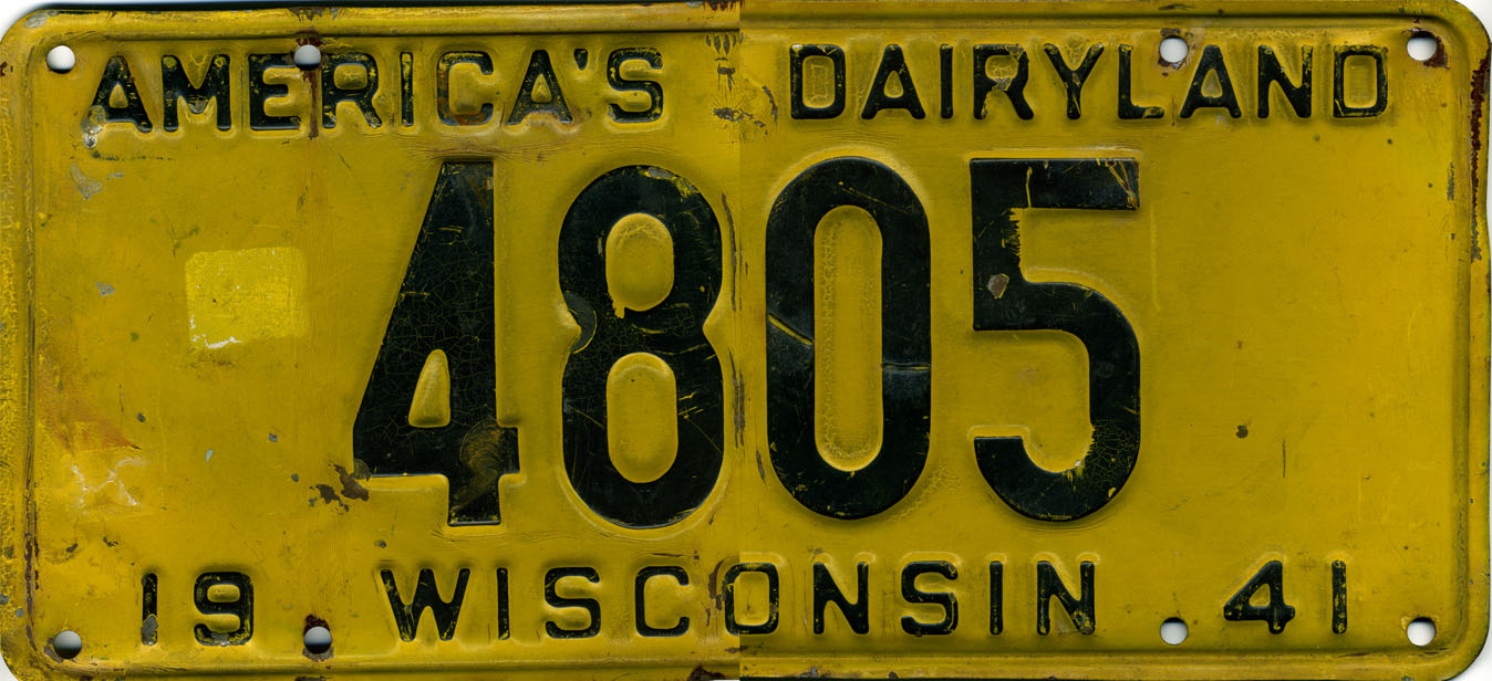 Wisconsin_1941_license_plate_-_Number_48