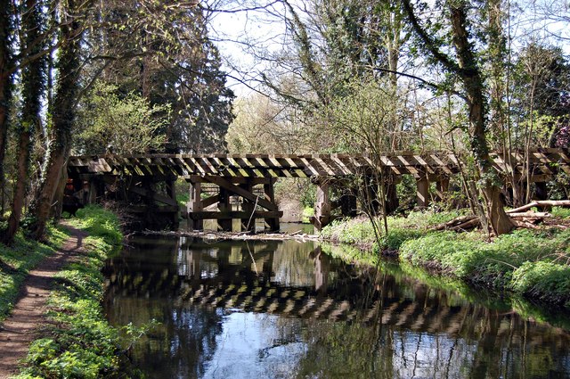 Wooden viaduct - geograph.org.uk - 2879085