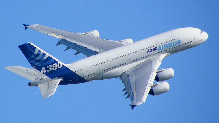 File:Airbus A380 blue sky.jpg