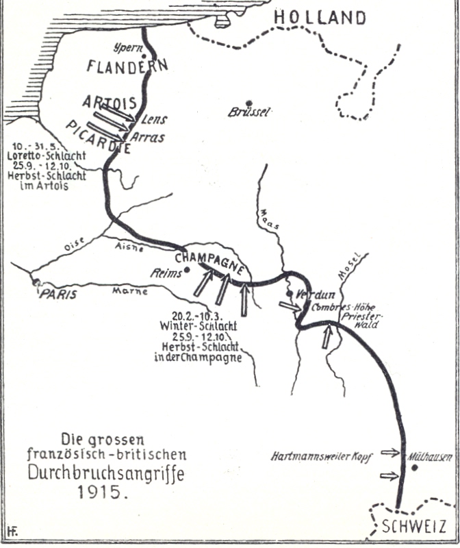 [WWI] Front de l'Ouest Alliierte_Angriffe_1915