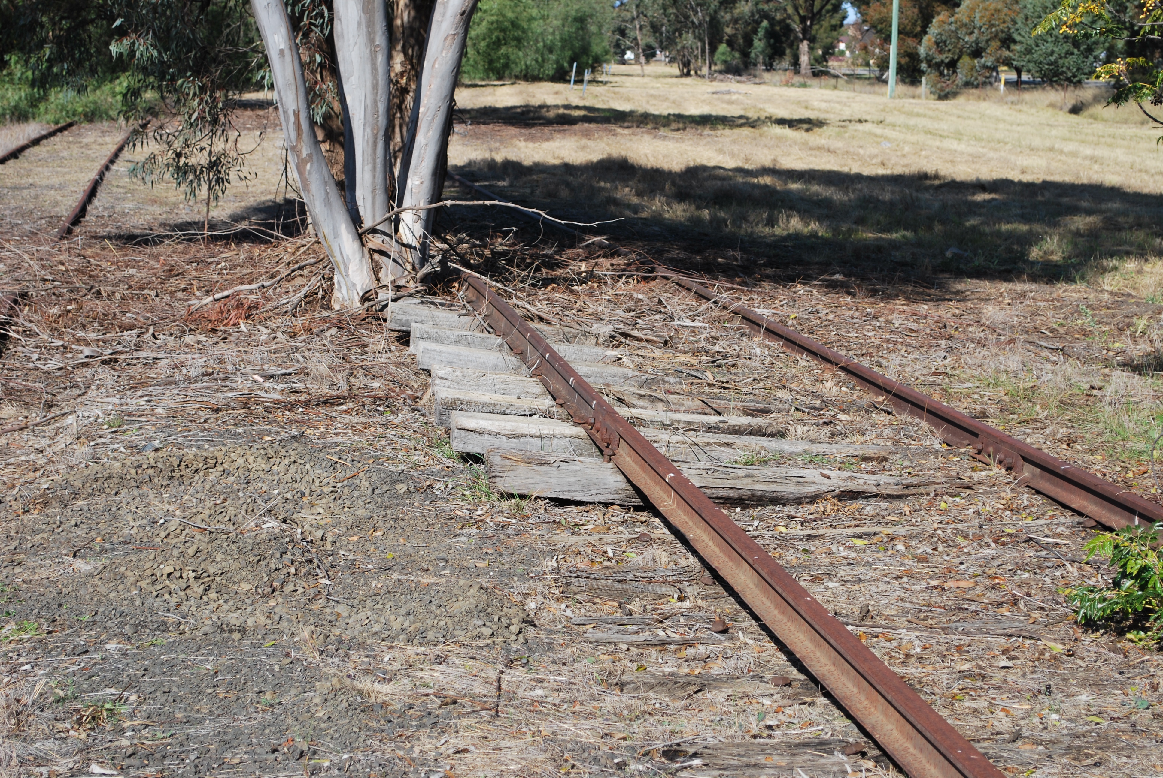 Rising line. Damaged Railway track. Damaged Railway track mine. Damaged Railway mine.