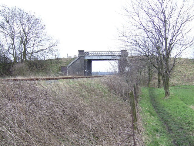 File:Bridge over the railway line - geograph.org.uk - 325665.jpg