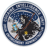The logo used by ''Chapo Trap House'' is an [[embroidered patch]] of the [[Drug Enforcement Administration]]'s Cocaine Intelligence Unit