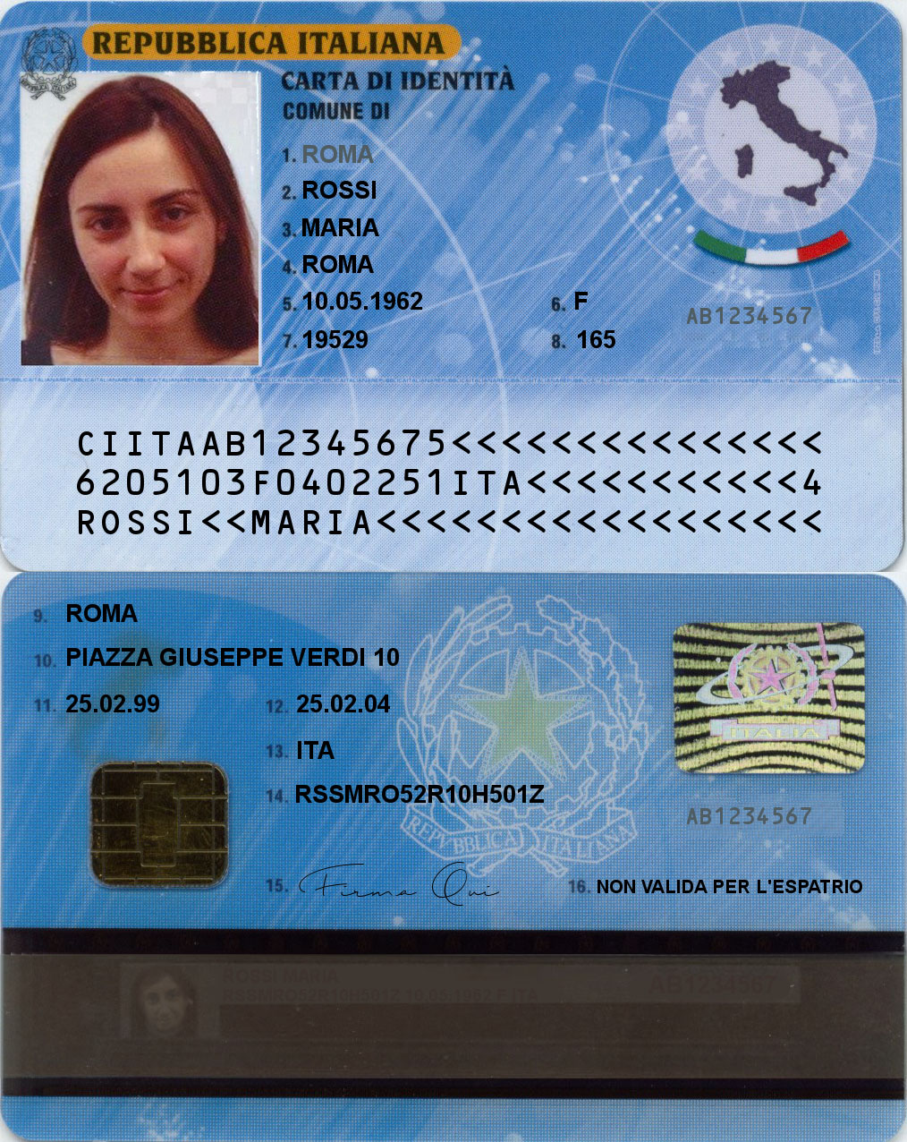 italian id card explained