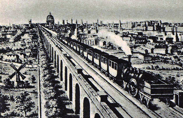 First steam railway into London