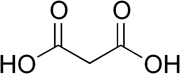 File:Malonic acid structure.png