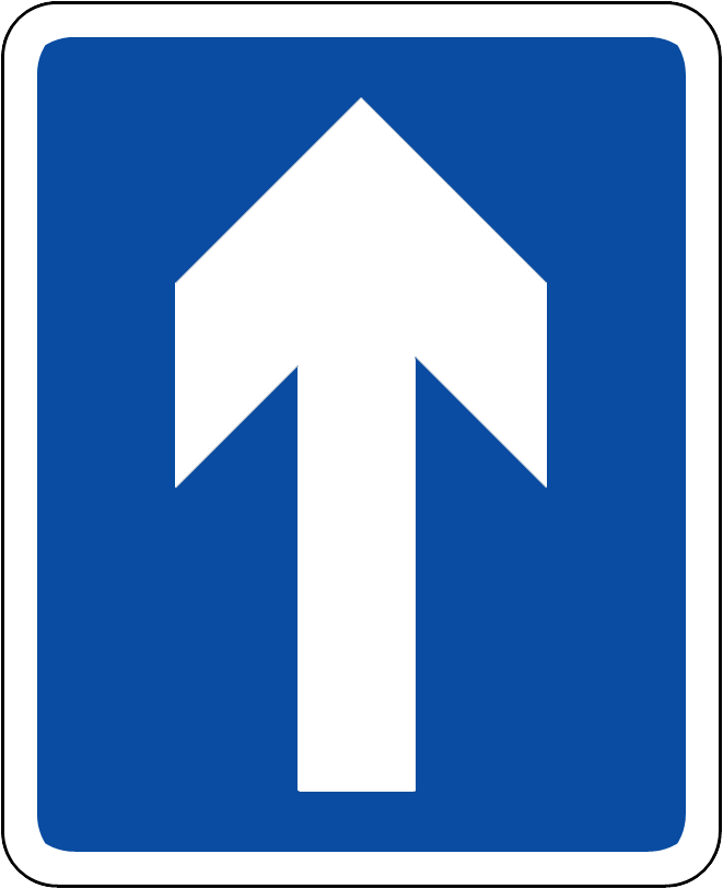 one way sign png