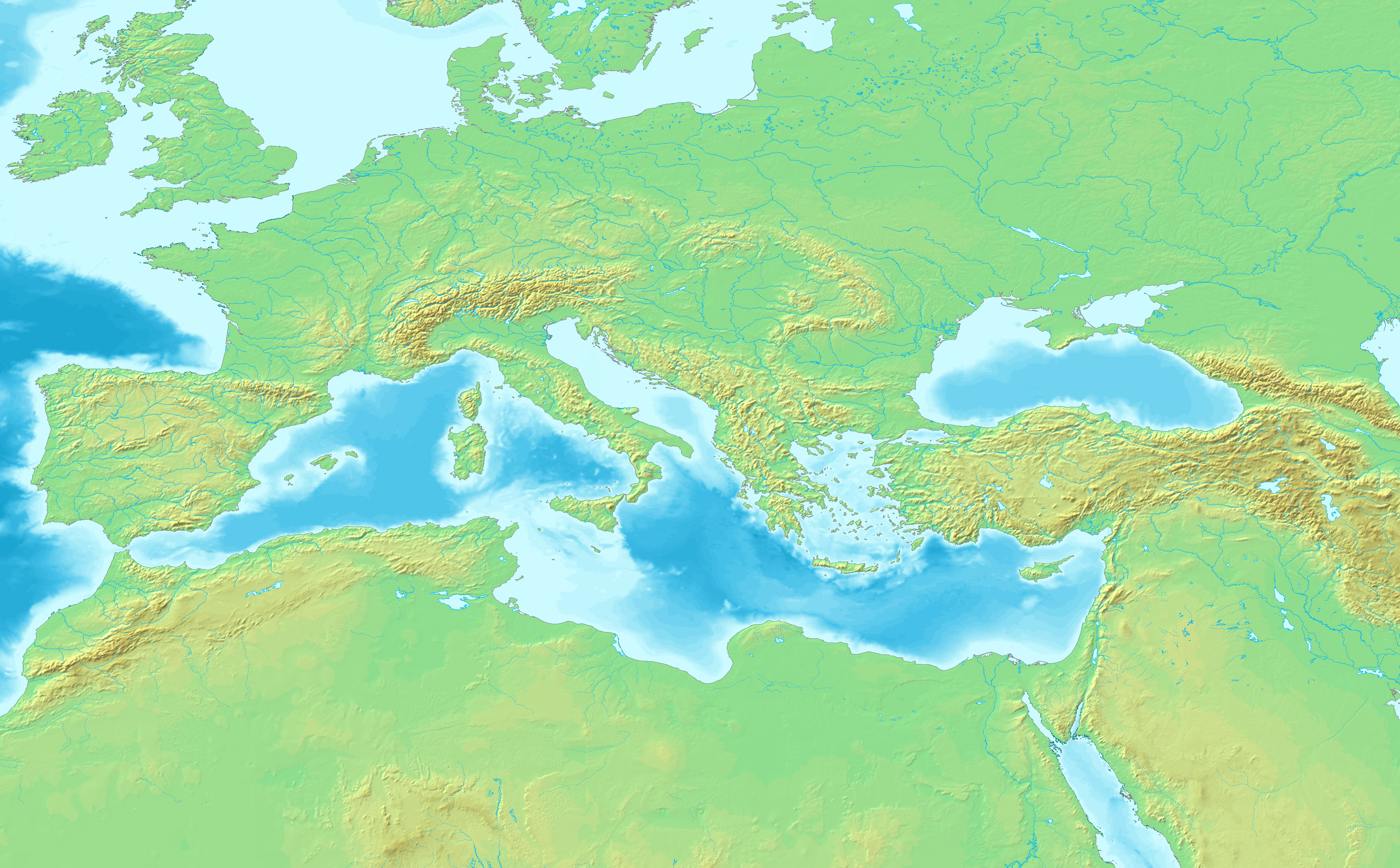 Черное и средиземное море