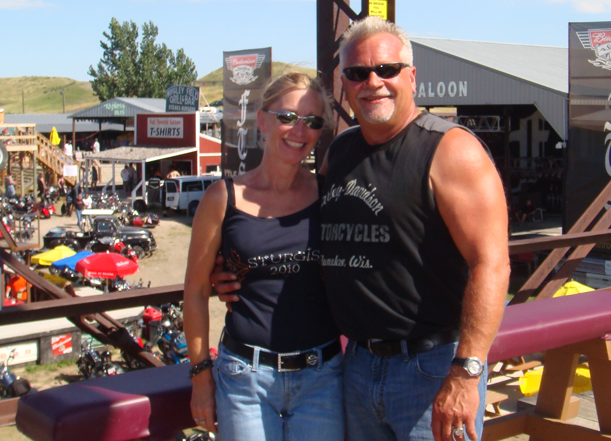 Steve & Doreen Nelson at Full Throttle Saloon in 2010